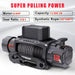 OPENROAD | 13,500lbs electric winch with Synthetic Rope - Panther Series 3S