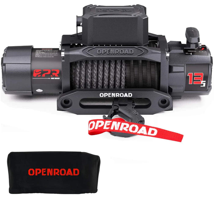 OPENROAD | 13,500lbs electric winch with Synthetic Rope - Panther Series 3S