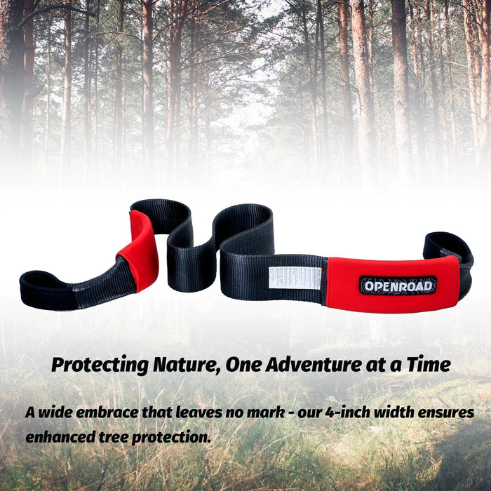 OPENROAD | 4''x8' Break Strength 30,000 lbs Tree Saver Strap