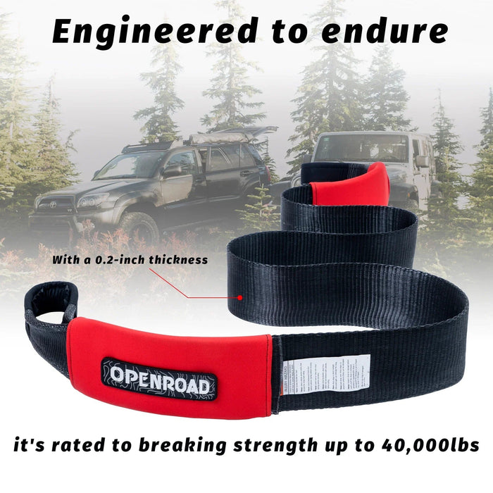 OPENROAD | 4''x8' Break Strength 30,000 lbs Tree Saver Strap