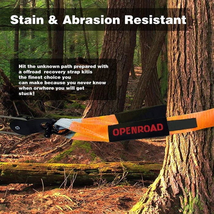 OPENROAD | 4''x8' Break Strength 30,000 lbs Tree Saver Strap