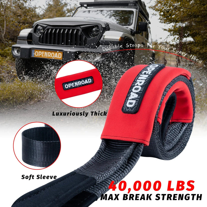 OPENROAD | 4''x8' Break Strength 30,000 lbs Tree Saver Strap