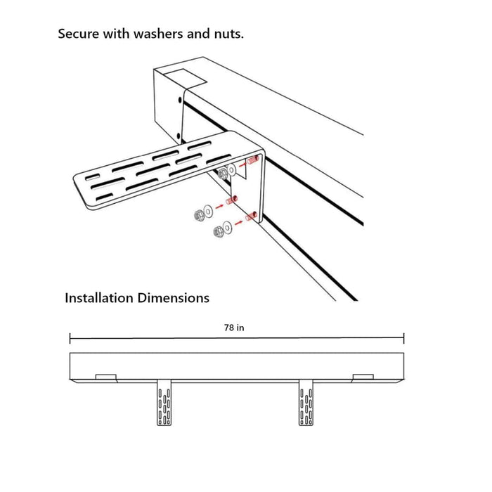 OPENROAD | 90-Degree Quick-open 78 Inches Awning
