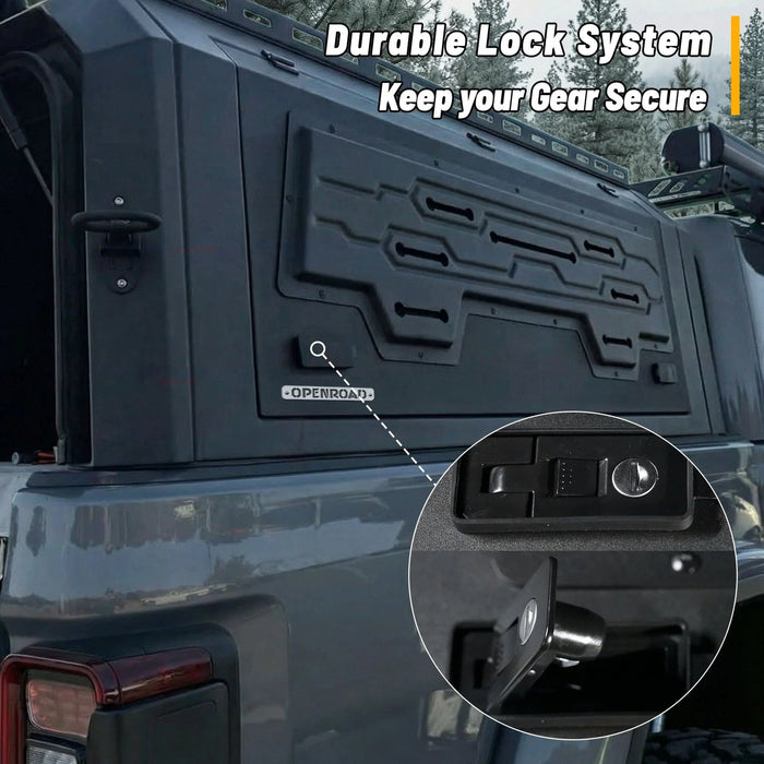 OPENROAD Aluminum Truck Cap with Three-Color Light