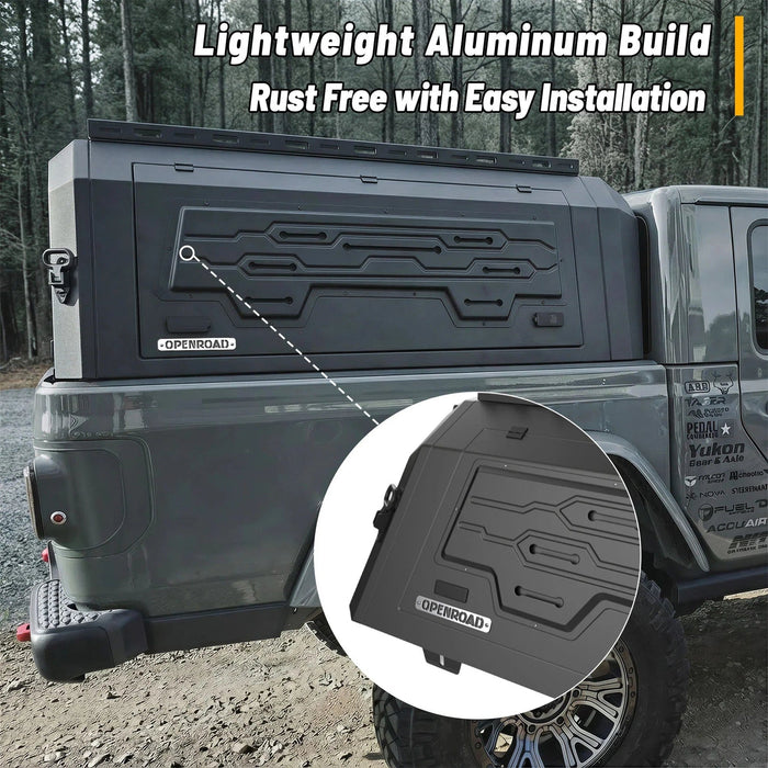 OPENROAD Aluminum Truck Cap with Three-Color Light