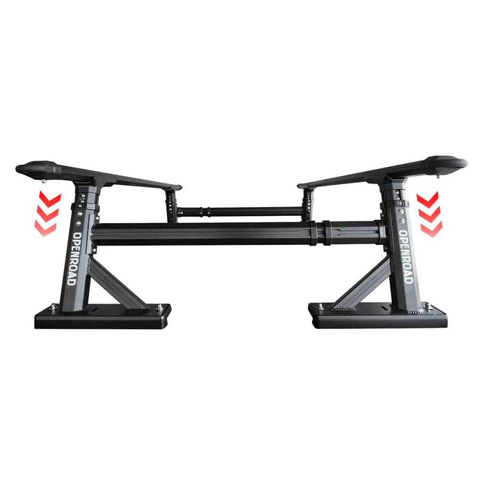 OPENROAD | Universal Fit Adjustable Bed Rack for Trucks