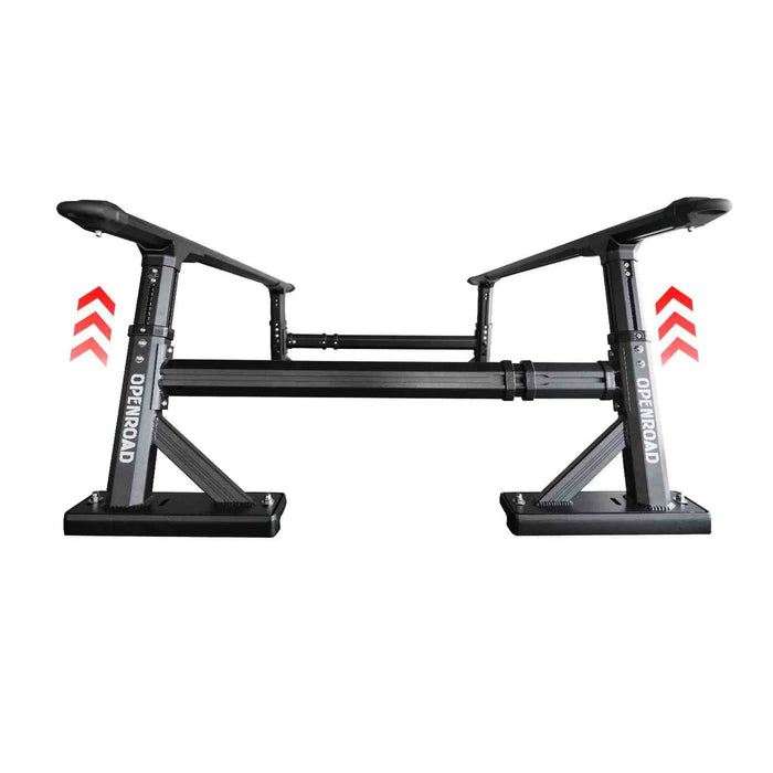 OPENROAD | Universal Fit Adjustable Bed Rack for Trucks