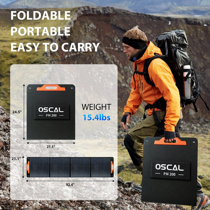 Oscal | Portable Solar Panel PM200