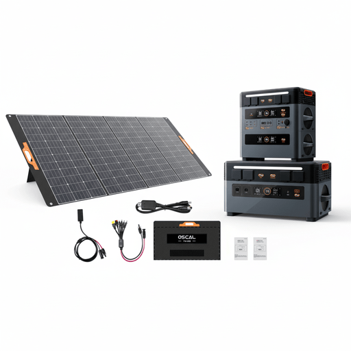 Oscal | PowerMax 2400 Portable Power Station + 400W Portable Solar Panel
