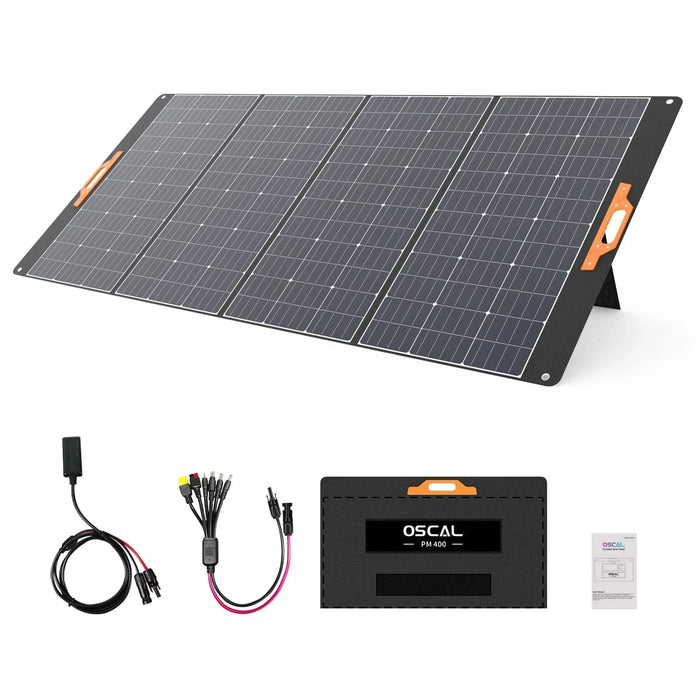 Oscal | PowerMax 2400 Portable Power Station + 400W Portable Solar Panel