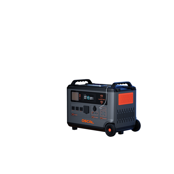 Oscal PowerMax | 3600SE 3600W Portable Power Station, 3600Wh LiFePO4 Battery & 2400W Solar Charging