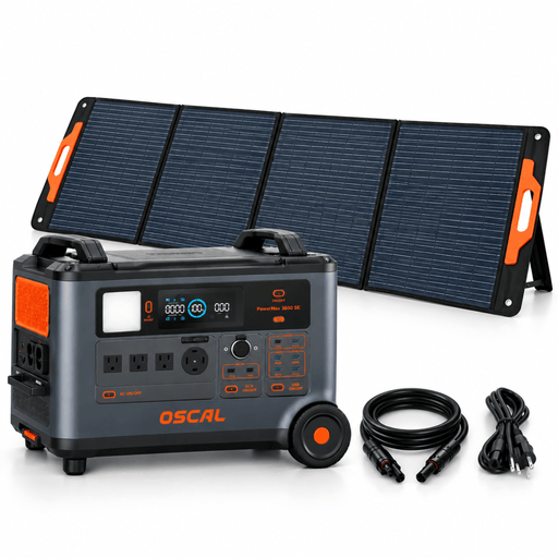 Oscal | PowerMax | 3600SE 3600W Portable Power Station + 1*400W Portable Solar Panel