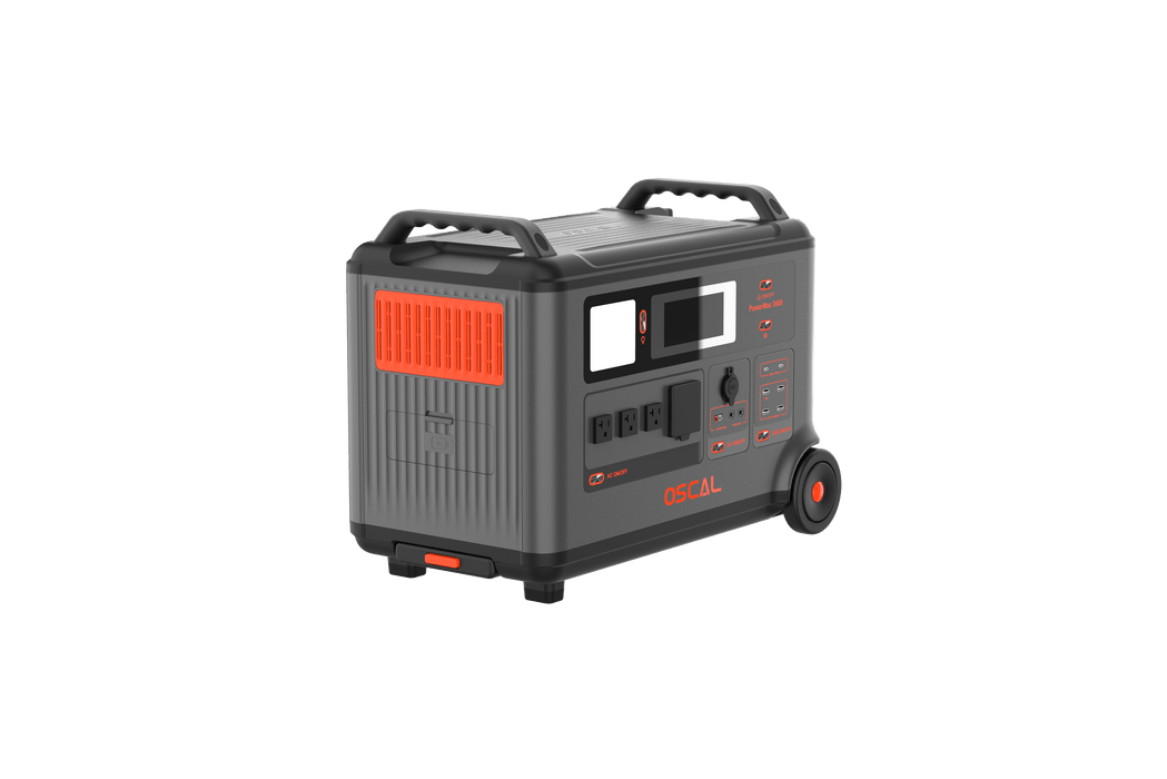 Oscal PowerMax | 3600SE 3600W Portable Power Station, 3600Wh LiFePO4 Battery & 2400W Solar Charging