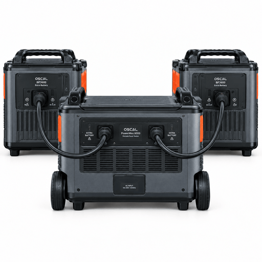 Oscal | PowerMax 6000 Portable Power Station + 2* BP3600 Extra Battery