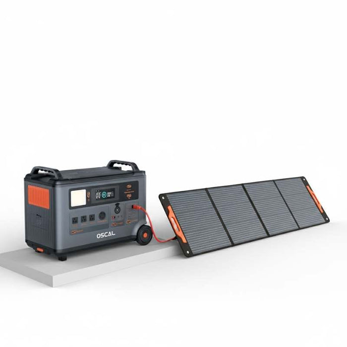 Oscal | PowerMax 6000 Portable Power Station + 200W Portable Solar Panel