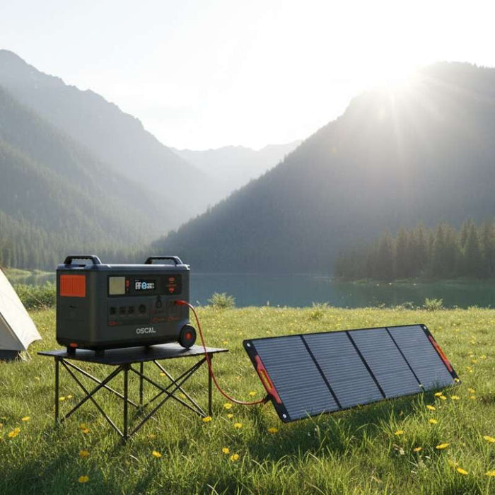 Oscal | PowerMax 6000 Portable Power Station + 200W Portable Solar Panel