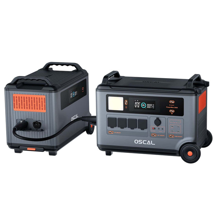 Oscal | PowerMax 6000 Portable Power Station + BP3600 Extra Battery