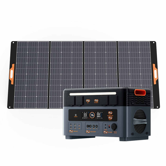 Oscal | PowerMax2400 Portable Power Station + 200W Portable Solar Panel