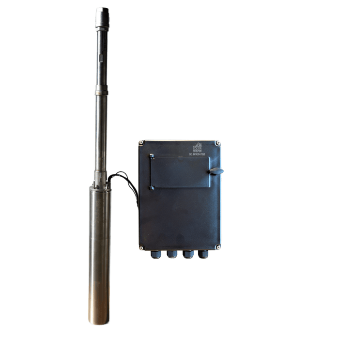Backwood Solar | BWS 4″ AC/DC Sub Pump 7 GPM 640′ Submersible Pump with Controller