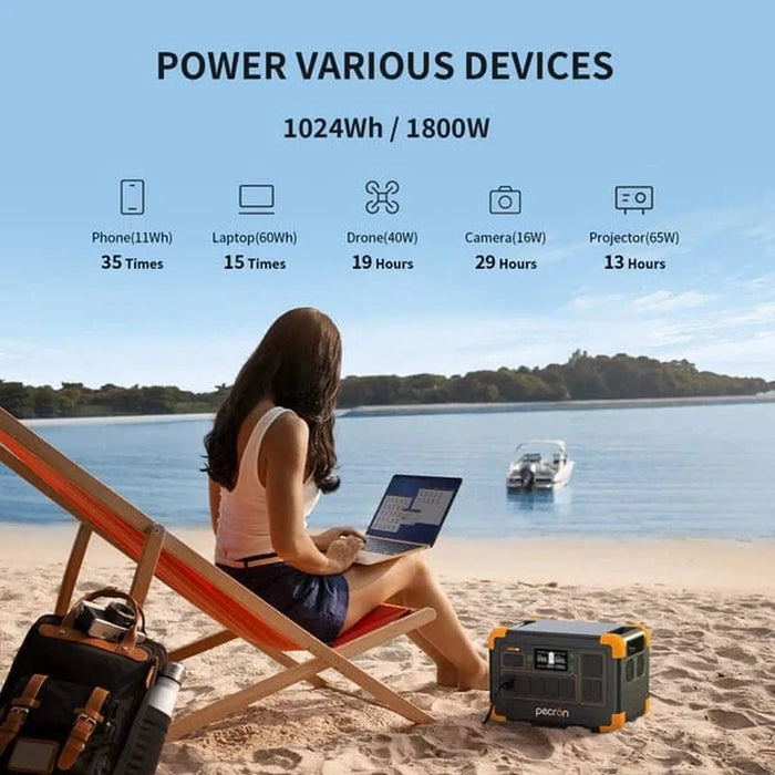 PECRON | E1000LFP Portable Power Station 1800W 1024Wh PRE-ORDER