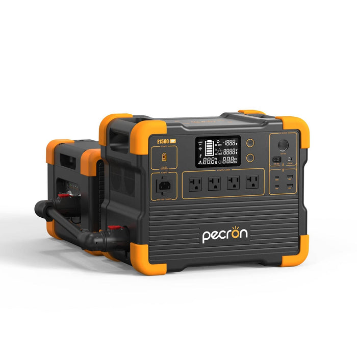 PECRON | E1500LFP 200W Solar Kit Portable Power Station Bundle 2200W 1536Wh V3