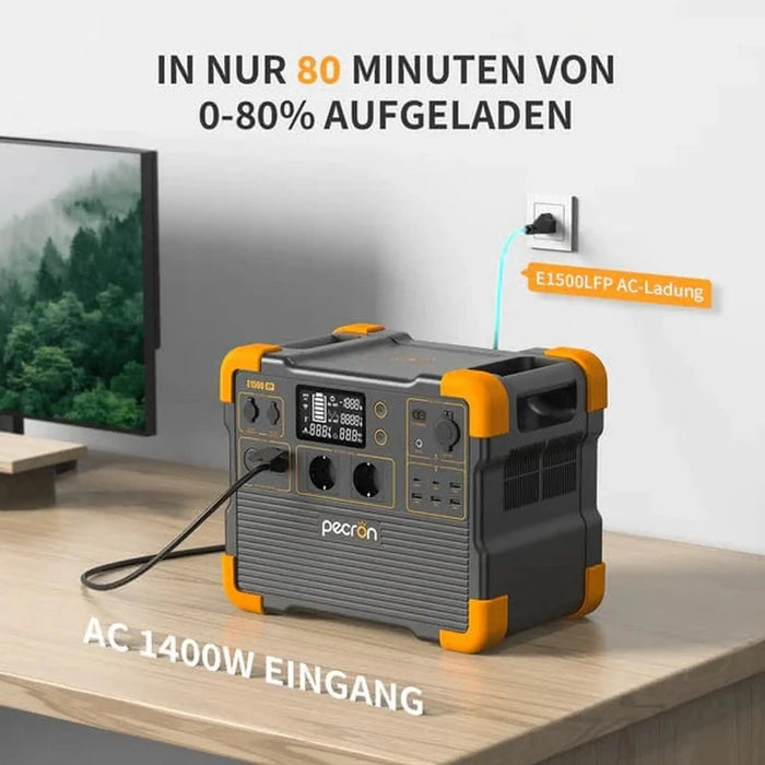 PECRON | E1500LFP Expandable Portable Power Station 2200W 1536Wh