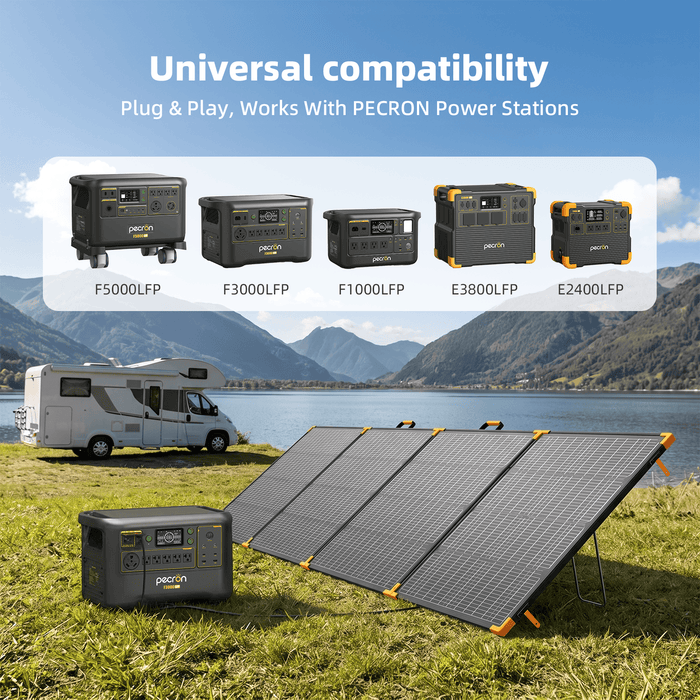 PECRON PV500 500W Bifacial Portable Solar Panel Waterproof IP67
