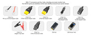 PECRON | U20 Universal Cable Kit with 17 Different Adapter Cables for Power Station, Solar Panel