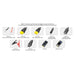 PECRON | U20 Universal Cable Kit with 17 Different Adapter Cables for Power Station, Solar Panel