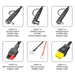 PECRON | U20 Universal Cable Kit with 17 Different Adapter Cables for Power Station, Solar Panel
