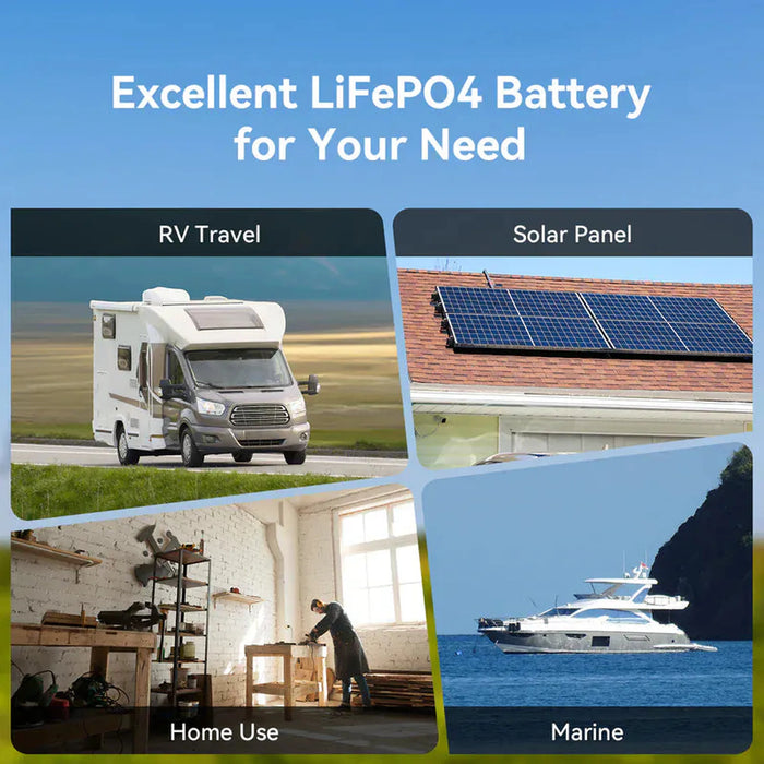 PECRON | WB12200 12V 200Ah LiFePO₄ Deep Cycle Battery