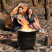 Pluto R19-PG Smokeless Outdoor Fire Pit - Painted Black
