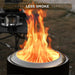 Pluto R19-PG Smokeless Outdoor Fire Pit - Painted Black