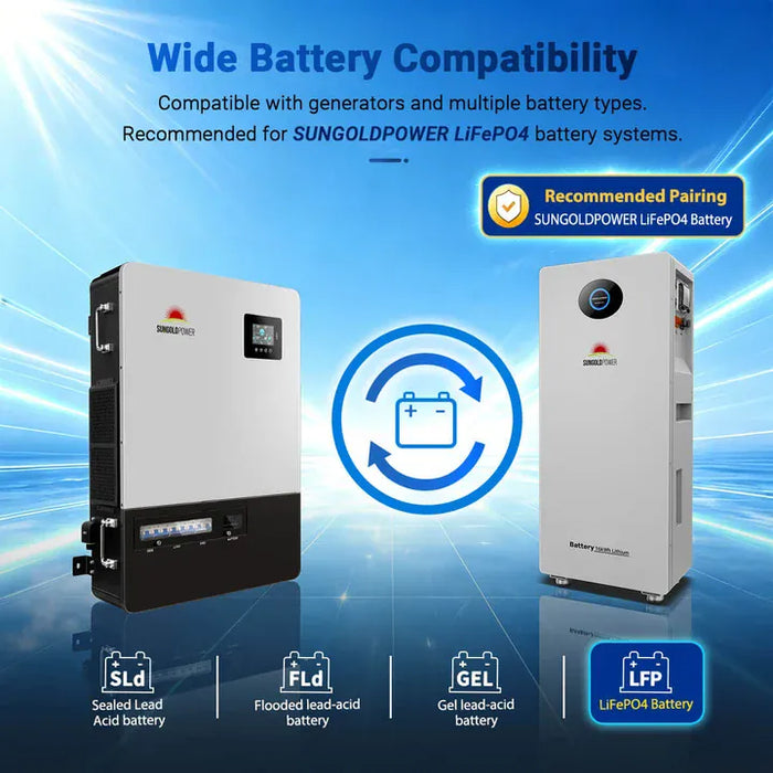 SunGoldPower | 18kW 48V Commercial Three-Phase All-in-One Solar Charge Inverter PowerCore 18K-48