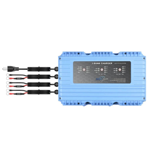 PowerHouse Lithium | 12V- 12V-16V - 24V-36V 3-Bank Waterproof Battery Charger