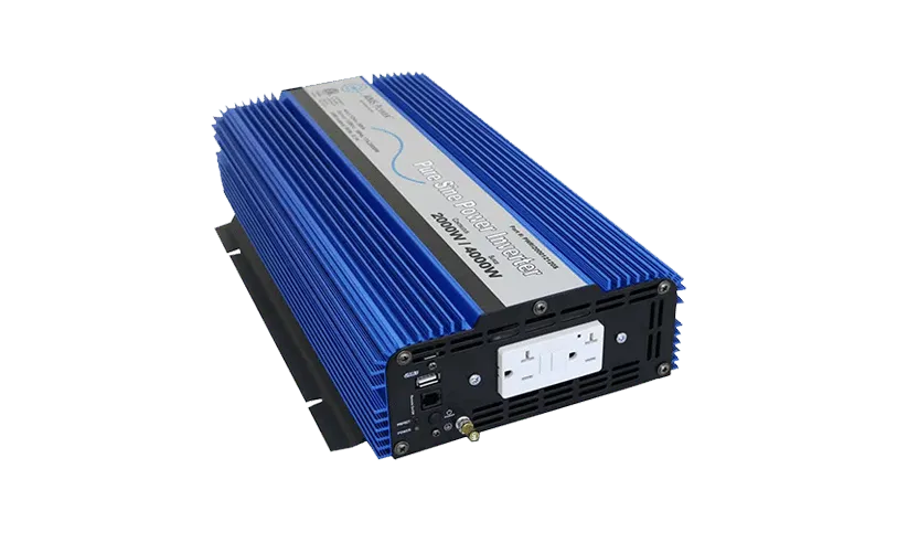 Big Battery | 12V AIMS 2000 Watt Pure Sine Wave Inverter ETL Listed to UL 458