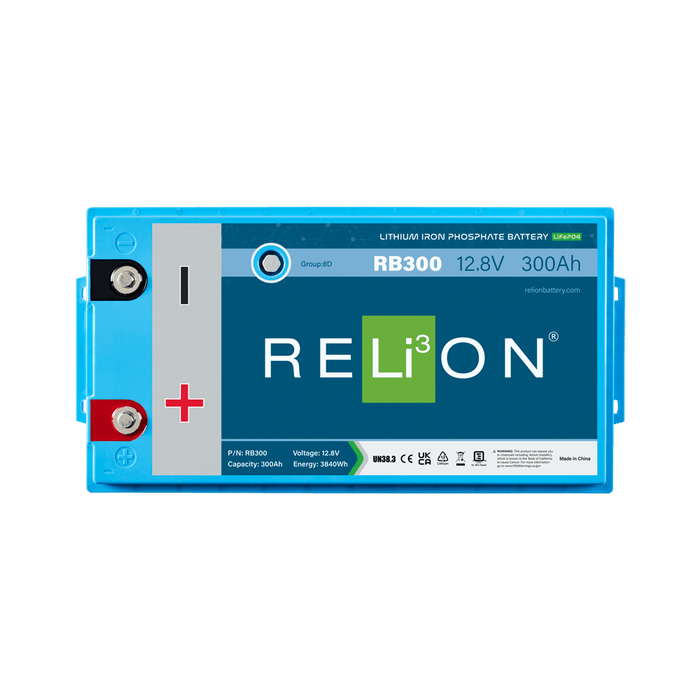 Relion Rer605 RELiON RB300, LIFEPO4 Legacy Lithium Battery 8D 4SC 12V, Series Capable ...