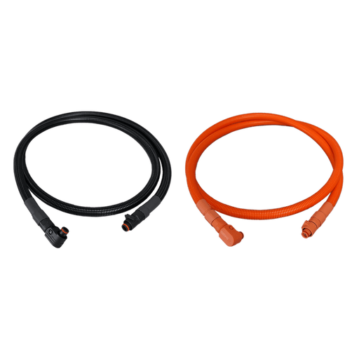 RUIXU | 1/0 AWG cables - Straight + 90 degree angle pluggable connector, Play and Plug, 200cm image 1