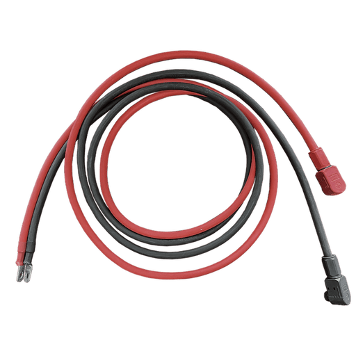 RUIXU | 4AWG Cables-5/16” Lug + Pluggable Battery Pole Connector - Black and Red cables 30cm / 80cm / 200cm