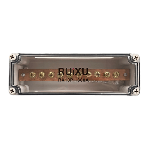 RUIXU | Busbar | 10 x 5/16" M8 Terminal Studs | 300A