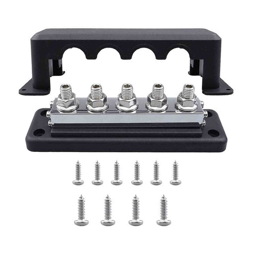 RUIXU | Busbar | 5 x 3/8" Terminal Post + 5 x 14mm Fastening Nuts work with OP140 or OP200