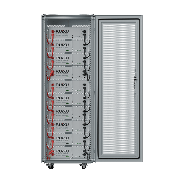 RUiXU | 50kWh Lithium Batteries Kits | 10 Batteries + 10 slot cabinet | CEC | SGIP