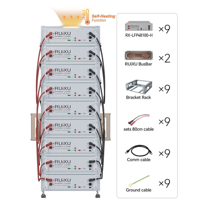 RUiXU | Battery Optional Installation Method -Bracket Rack-Flexibility & Stackable