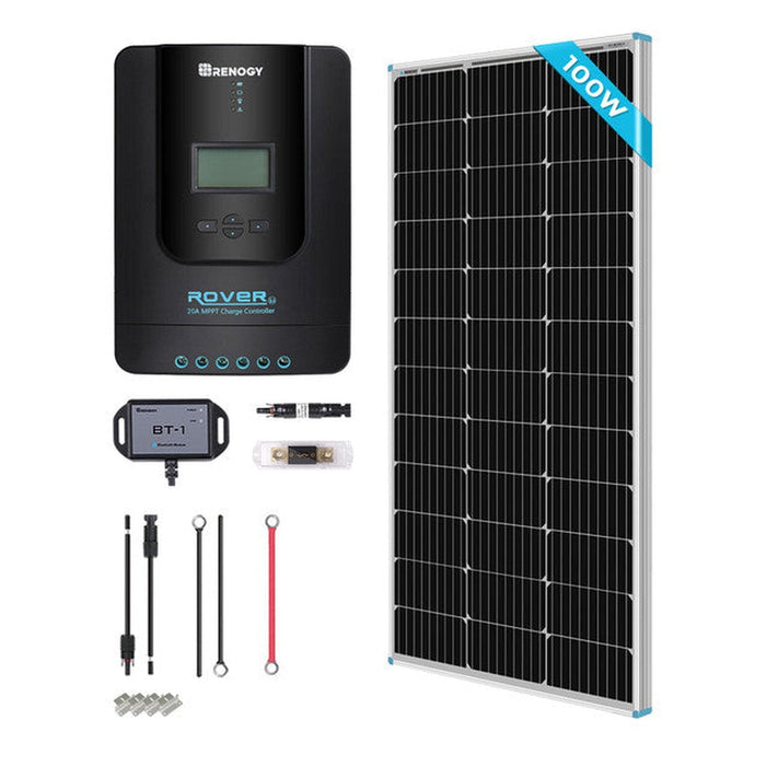 Renogy | New 100 Watt 12 Volt Solar Premium Kit