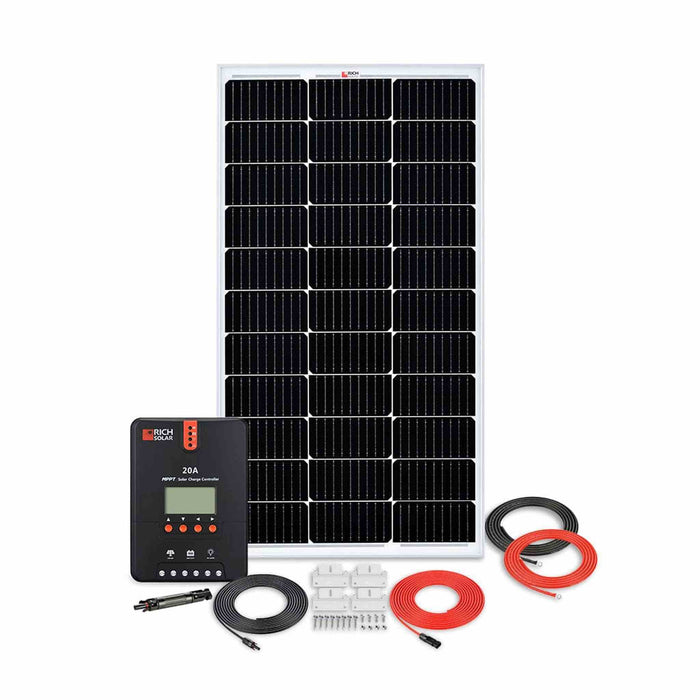 100W RV 12V Kit - RICH SOLAR