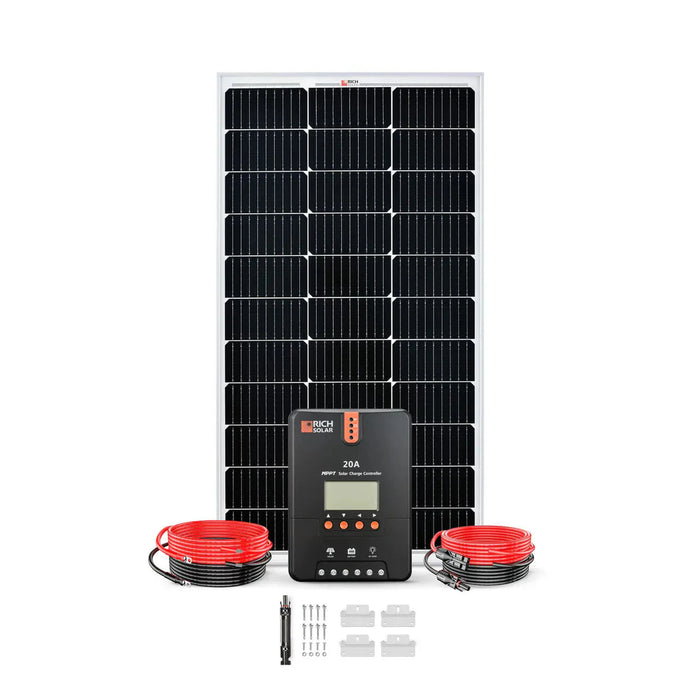 Rich Solar | 100W Solar Kit for RV, Cabin, Boat, and Off-Grid Power Systems
