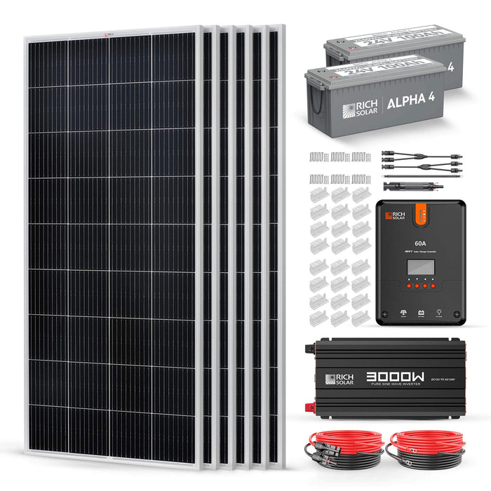 Rich Solar | 1200 Watt 24V Complete Solar Kit