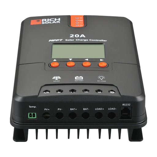 Rich Solar | 20 Amp MPPT Solar Charge Controller
