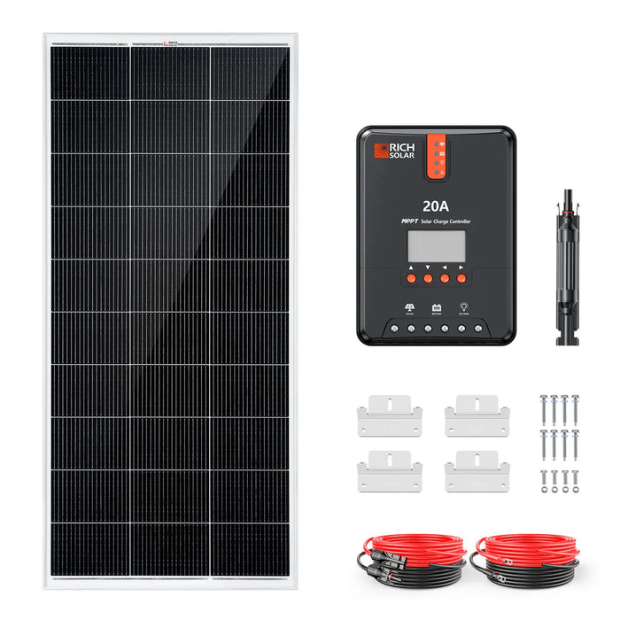 Rich Solar | 200W Solar Kit for RV, Cabin, and Off-Grid Power Systems