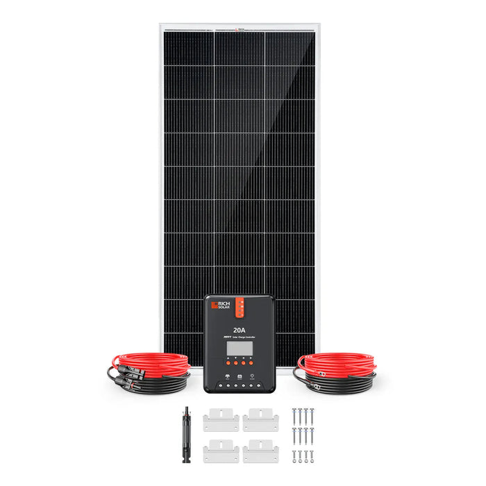 Rich Solar | 200W Solar Kit for RV, Cabin, and Off-Grid Power Systems